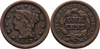 Cent 1847 - Braided Hair