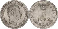 5 kr. 1863 A "sbírkový"