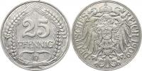 25 Pfennig 1909 D           KM 18
