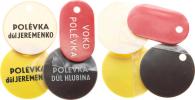 Ostrava - "POLÉVKA" důl Jeremenko - bilá hmota 40 mm  otvor