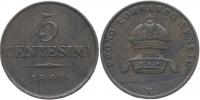 5 Centesimi 1849 M