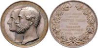 AR medaile na stříbrnou svatbu 25.X.1844/1869 -