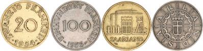 100 Franken 1955       KM 4      "R"