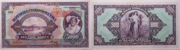 5000 Kč 1920 - přetisk sér.B