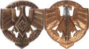 Odznak "Deutsche Jugendfest 1936"  bronz. plech 36x40 mm