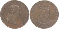 Namur - medaile na na korunovaci na římského císaře 14.7.1792