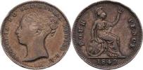 4 Pence 1842 - sedící Britania