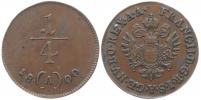 Cu 1/4 Krejcar 1800 A