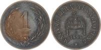 1 Fillér 1894 KB     "patina"
