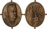 Scharff - litá medaile na 60.narozeniny 1890 -