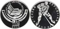200 Kč 2008 - Český svaz ledního hokeje       orig. etue