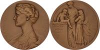 Kautsch - pamětní medaile b.l. (1916) - portrét zleva