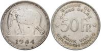 Kongo - Belgické Kongo. 50 frank 1944. KM-27