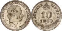 10 kr. 1860 V "R"