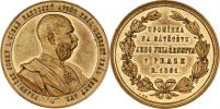 Christlbauer - čes.medaile na návštěvu Prahy 1891 -