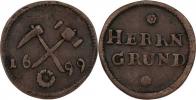 AE důlní známka 1699 - HERRN GRUND (hornická obec