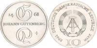 10 M 1968 - Johann Gutenberg KM 20 "R"
