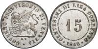 15 centesimi 1848 ZV Benátky
