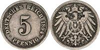 5 Pfennig 1894 E "R"