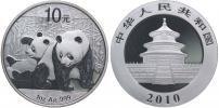 10 Yuan 2010 - panda s mládětem