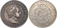 5 Lire 1824 L           KM 116;  Ct. 105