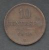 10 Centesimi 1852 V - menší typ