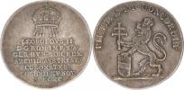 Velký žeton na uherskou korunovaci v Bratislavě 15.XI. 1790   Ag  25 mm  4