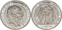 5 Koruna 1907 KB - korunovační    "sbírková"_zc. nep. hr.