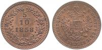 5/10 Krejcaru 1858 B