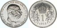 1 Koruna 1915 b.zn.    "excelentní stav"_tém.