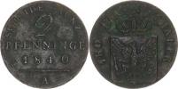2 Pfennig 1840 A KM 406