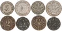 10 Pfennig 1915 J; +5 Pfennig 1901 G
