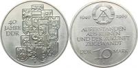 10 M 1989 A - 40. výročí DDR           KM 132   Ni   (588 900 ks)