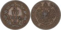 5/10 kr. 1864 B