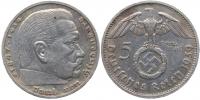 5 Marka 1939 G - Hindenburg