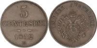5 Centesimi 1852 M       Nov. 91