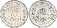 1 000 Yen rok 39 (1964) - OH Tokyo Y. 80 Ag 925 20 g