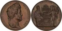 Ludvík Filip Orleánský - korunovační medaile 9.8.1830