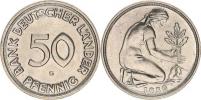 50 Pfennig 1950 G - Bank Deutscher Länder   "RR"  KM 104