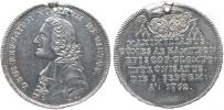 Intronizační žeton 8.9.1762 Poprsí zleva