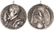 Medaile 1570 (Schaumünze) - Poprsí císaře zleva