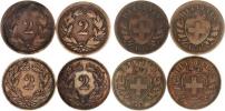 2 Rappen 1851 A (2x)