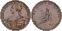 Doner - AE medaile 1745 - portrét zleva