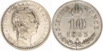 10 kr. 1863 A          "R"