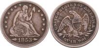 1/4 Dolar 1853 - sedící Liberty