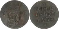 1 Cent (Duit) 1838 J            KM 290_tém.