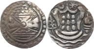 Ag Unit / 96 Ratti   A: Šrivatsa / chrám      34 mm  10