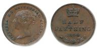 1/2 Farthing (1/8 Pence) 1844