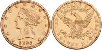 10 Dolar 1894 - hlava Liberty