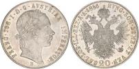 20 kr. 1856 B           pěkná zachovalost_tém.